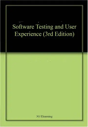 Cover of Software Testing and User Experience
