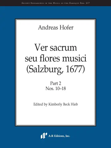 Cover of Ver Sacrum Seu Flores Musici (Salzburg, 1677)