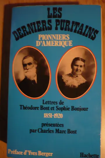 Cover of Les derniers puritains, pionniers d'Ame´rique, 1851-1920