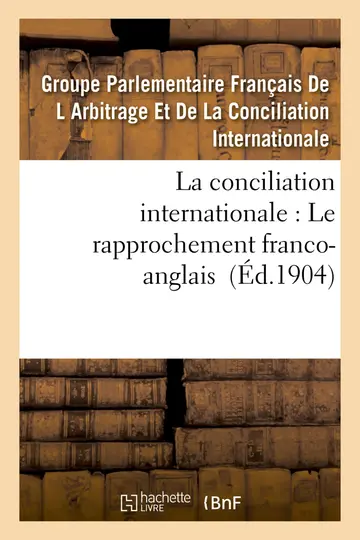 Cover of La Conciliation Internationale