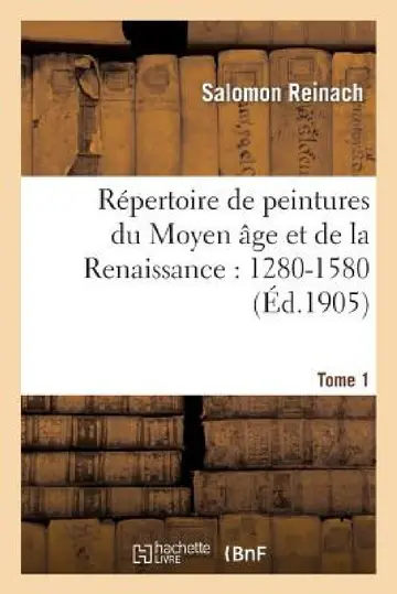 Cover of Répertoire de Peintures Du Moyen Âge Et de la Renaissance