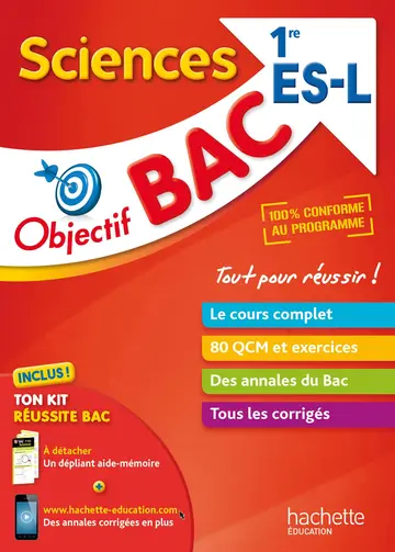 Cover of Objectif bac sciences 1res l/es