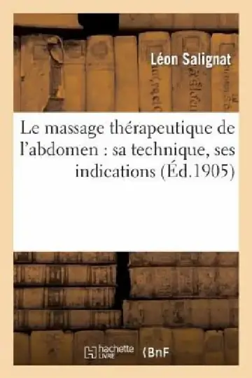 Cover of Le Massage Thérapeutique de l'Abdomen