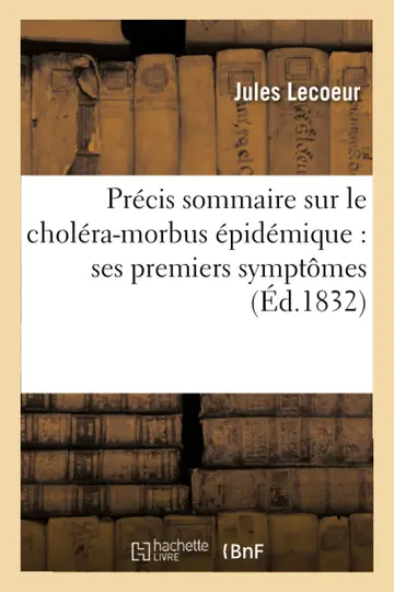 Cover of Prcis Sommaire Sur Le Cholra-Morbus pidmique