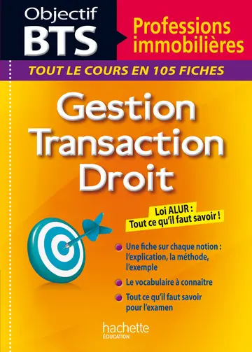 Cover of Fiches objectif bts professions immobilieres