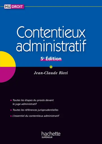 Cover of Contentieux administratif