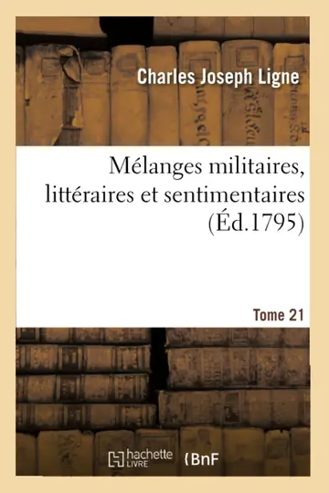 Cover of Mlanges Militaires, Littraires Et Sentimentaires