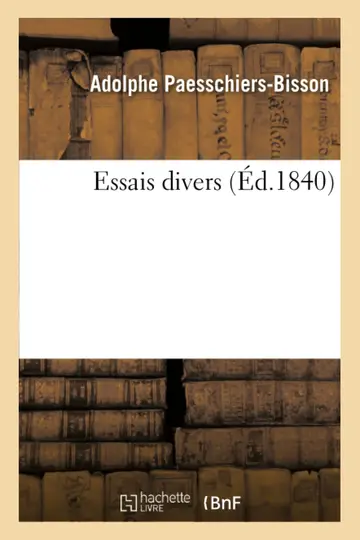 Cover of Essais Divers