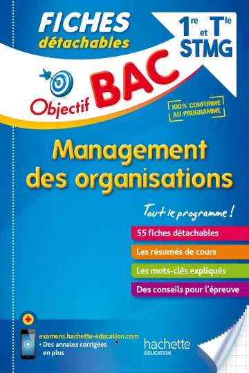 Cover of Objectif bac fiches detachables management première et term stmg