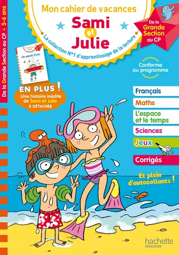 Cover of Cahier de vacances 2020 sami et julie je me prepare au CP