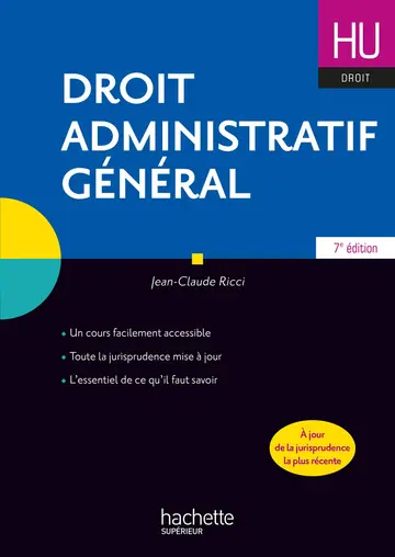 Cover of Droit administratif general 2019
