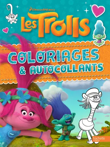 Cover of Dreamworks trolls - coloriages et autocollants