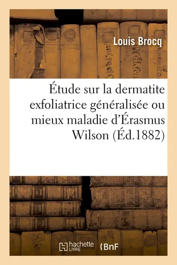 Cover of tude Critique Et Clinique Sur La Dermatite Exfoliatrice Gnralise