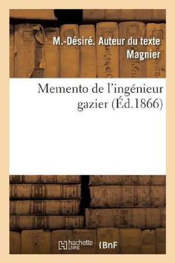 Cover of Memento de l'Ingénieur Gazier