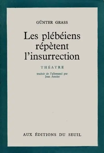 Cover of Les plebeiens repetent l'insurrection