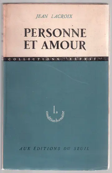 Cover of Personne et amour