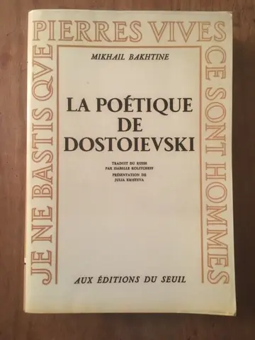 Cover of La poetique de dostoievski