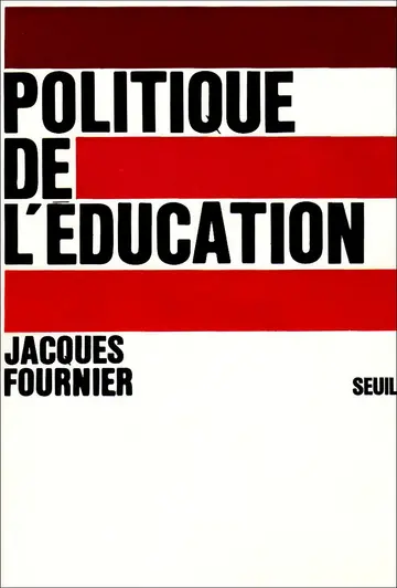 Cover of Politique de l'education