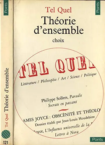 Cover of Tel Quel. Théorie d'ensemble