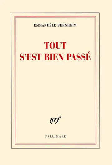 Cover of Tout s'est bien passe