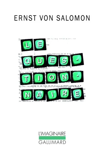 Cover of Le questionnaire