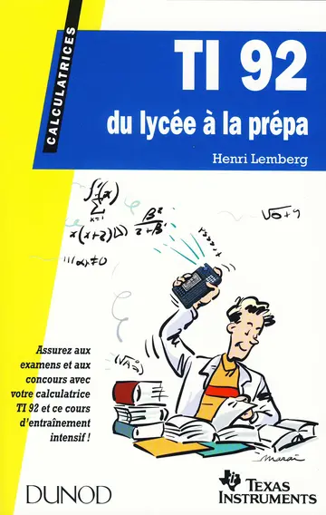 Cover of Ti-92 du lycee a la prepa