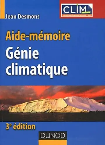 Cover of Aide-mémoire de génie climatique - 3e édition