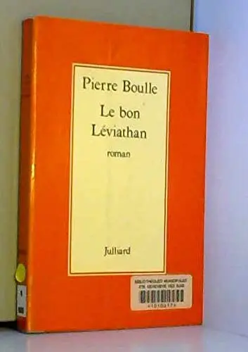 Cover of Le bon Le´viathan