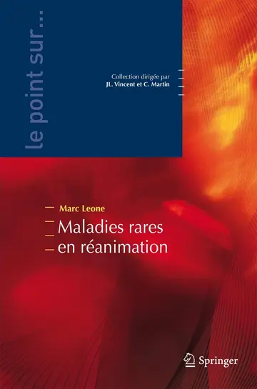 Cover of Maladies Rares En Reanimation