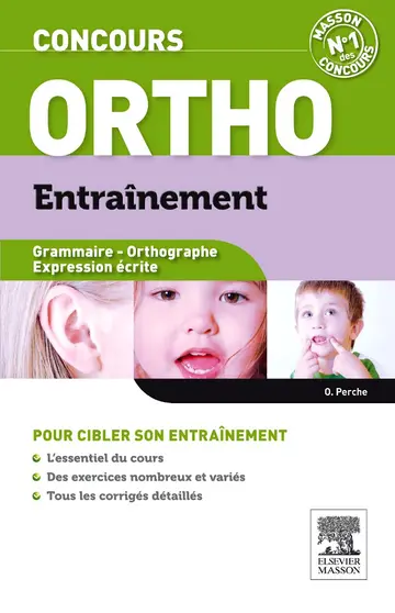 Cover of Concours ortho entrainement - grammaire - orthographe - expression ecrite