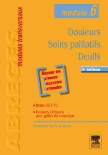 Cover of Douleurs - soins palliatifs - deuils