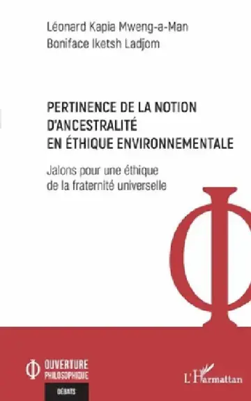 Cover of Pertinence de la notion d'ancestralité en éthique environnementale