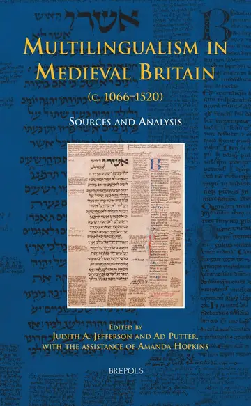 Cover of Multilingualism in Medieval Britain (c. 1066-1520)