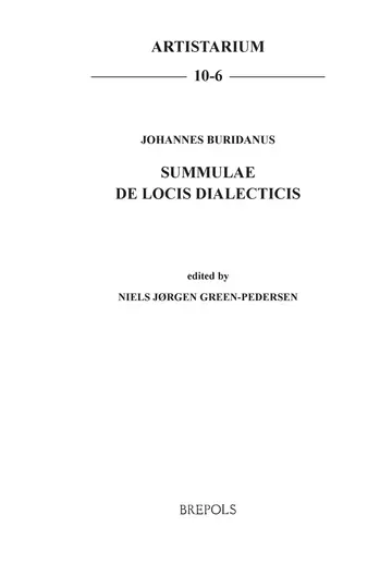Cover of Johannes Buridanus