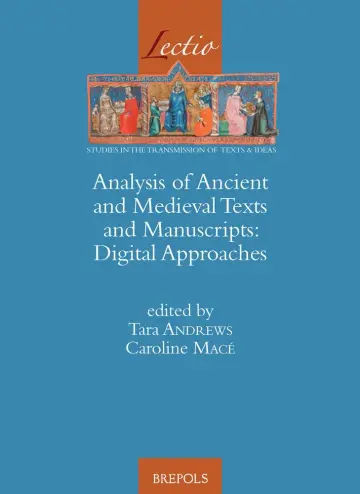 Cover of Analysis of Ancient and Medieval Texts and Manuscripts
