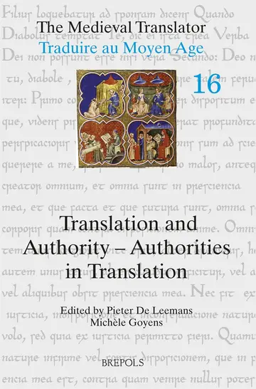 Cover of The Medieval Translator / Traduire Au Moyen Age