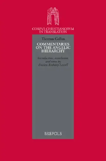 Cover of Thomas Gallus, Abbot of Vercelli. Commentaries on the Angelic Hierarchy