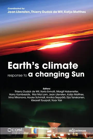 Cover of Earth's climate response to a changing Sun