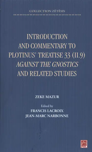 Cover of Introduction and commentary to plotinus treatuse 33