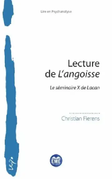 Cover of Lecture de L'angoisse