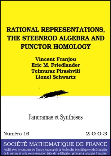 Cover of Rational représentations, the steenrod algebra and functor homology