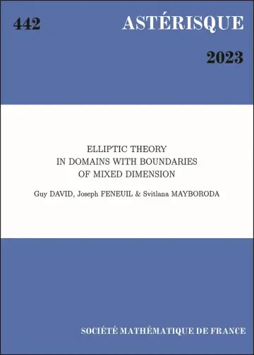 Cover of Elliptic Theory in Domains with Boundaries of Mixed Dimension