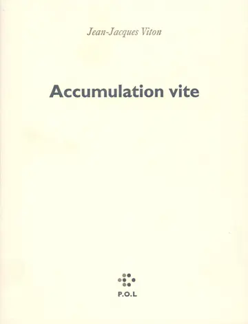 Cover of Accumulation vite