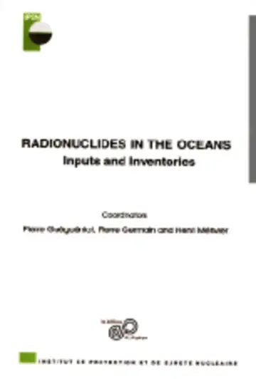 Cover of Radionuclides in the océans
