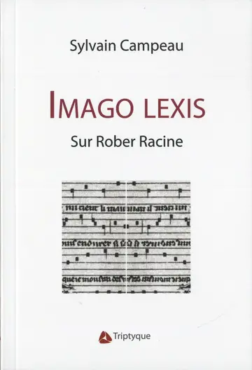 Cover of Imago lexis. sur rober racine