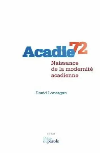 Cover of Acadie 72
