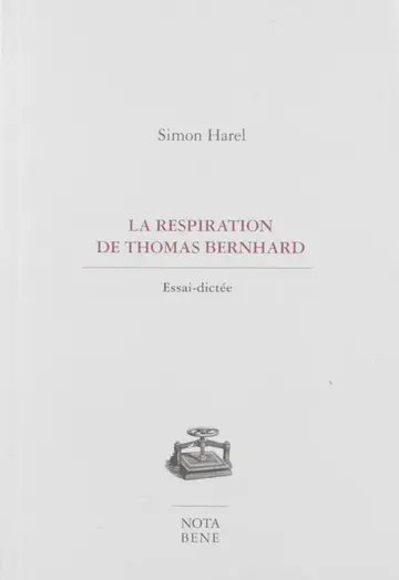 Cover of La respiration de thomas bernhard