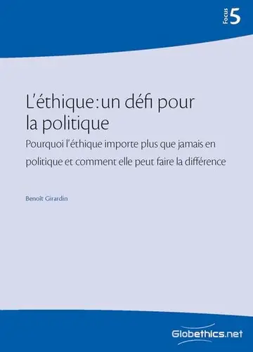 Cover of Ethics in Politics