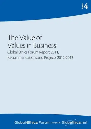 Cover of The Value of Values in Business