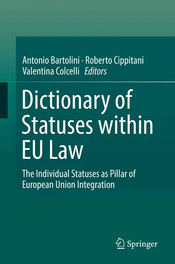 Cover of Dictionary of Statuses within EU Law